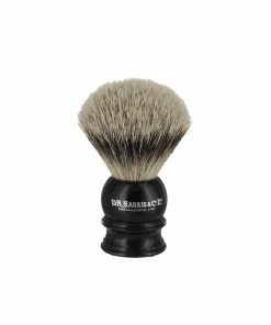D. R. Harris E1 Silver Tip Shaving Brush - Ebony