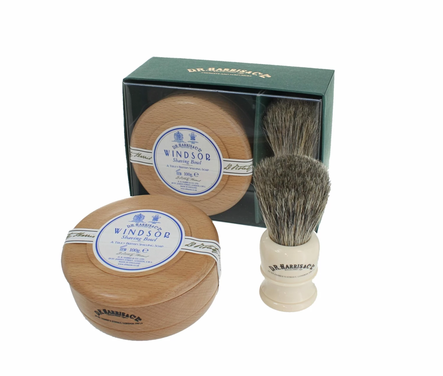 D. R. Harris Windsor Shaving Gift Set Beech 1 D. R. Harris Windsor Shaving Gift Set Beech