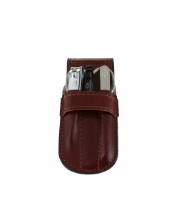 D. R. Harris 4 Piece Brown Flap Manicure Set