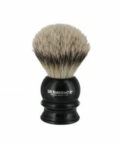 D. R. Harris E3 Silver Tip Badger Shaving Brush - Ebony