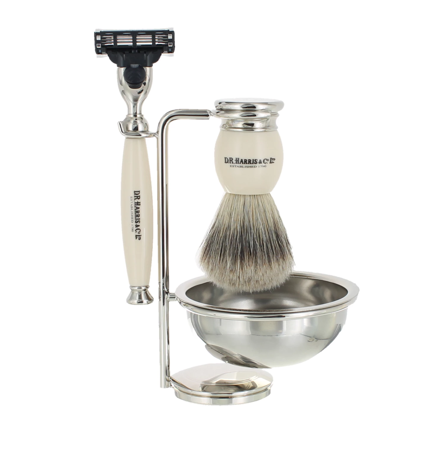 D. R. Harris Ivory 4-Piece Shaving Set 1 D. R. Harris Ivory 4-Piece Shaving Set