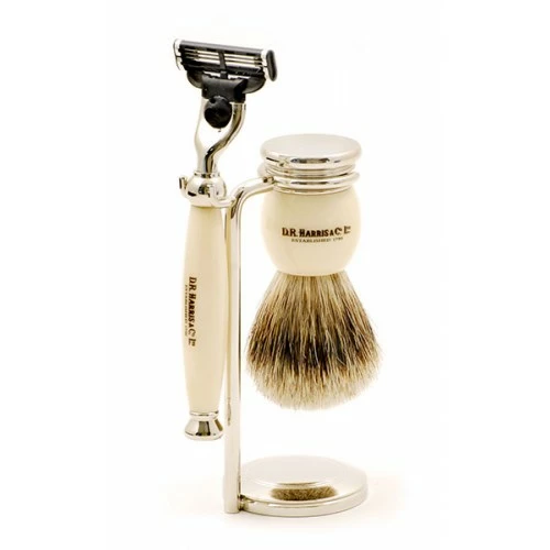 D. R. Harris Ivory 3-Piece Shaving Set 1 D. R. Harris Ivory 3-Piece Shaving Set
