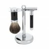 D. R. Harris 3-Piece Shaving Set with Safety Razor - Ebony