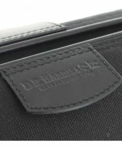 D. R. Harris Canvas and Leather Wash Bag - Black 5 D. R. Harris Canvas and Leather Wash Bag - Black