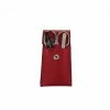 D. R. Harris 3 Piece Red Flap Manicure Set