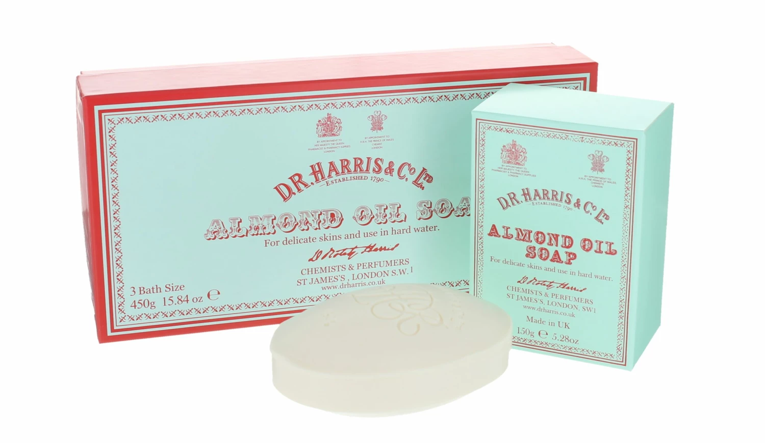 D. R. Harris 3 Pack Almond Oil Bath Soap 1 D. R. Harris 3 Pack Almond Oil Bath Soap