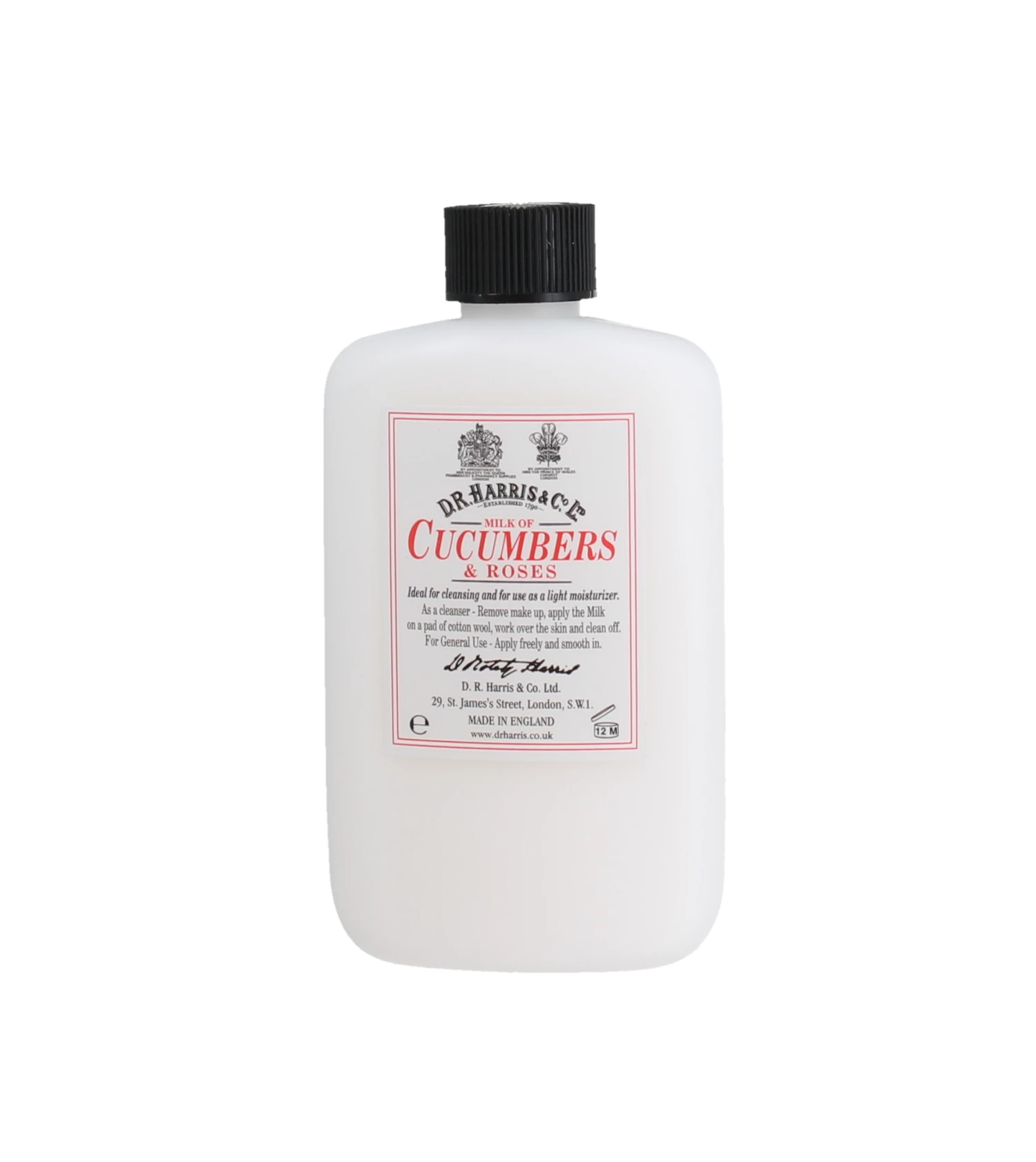 D. R. Harris 100ml Milk of Cucumber & Roses - Plastic 1 D. R. Harris 100ml Milk of Cucumber & Roses - Plastic