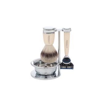 D. R. Harris Synthetic 4-Piece Shaving Set with Fusion Razor 1 D. R. Harris Synthetic 4-Piece Shaving Set with Fusion Razor