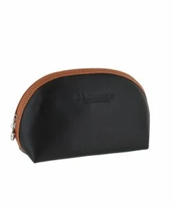 D. R. Harris Large Oval Wash Bag Black & Black