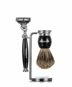D. R. Harris Ebony 3-piece Shaving Set