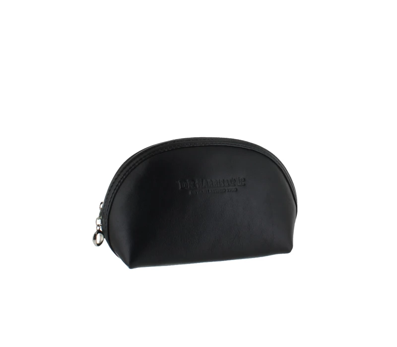 D. R. Harris Small Oval Wash Bag Black & Black 1 D. R. Harris Small Oval Wash Bag Black & Black