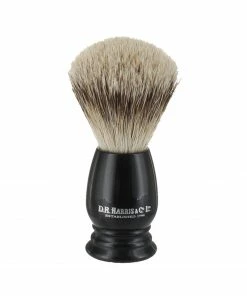 D. R. Harris S3 Super Badger Shaving Brush - Ebony