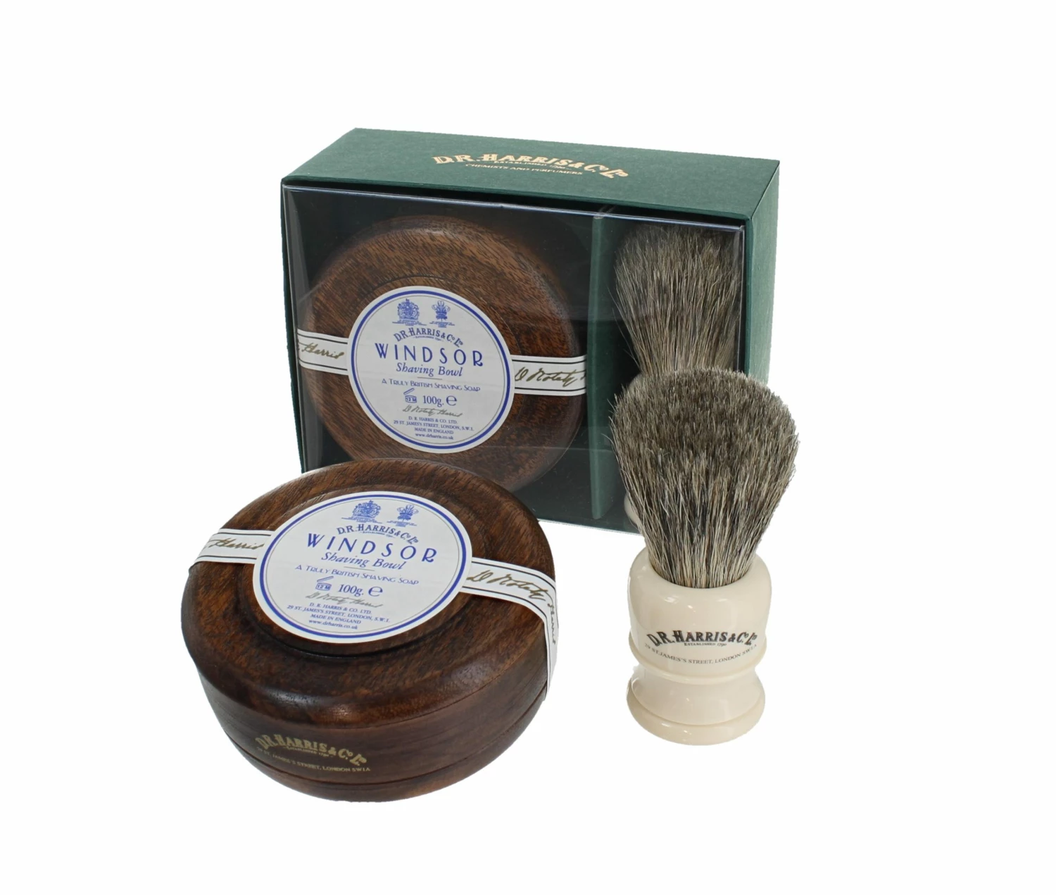 D. R. Harris Windsor Shaving Gift Set Mahogany 1 D. R. Harris Windsor Shaving Gift Set Mahogany