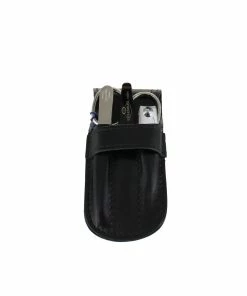 D. R. Harris 4 Piece Black Flap Manicure Set