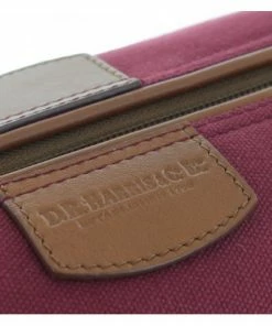 D. R. Harris Canvas and Leather Wash Bag - Burgundy 5 D. R. Harris Canvas and Leather Wash Bag - Burgundy