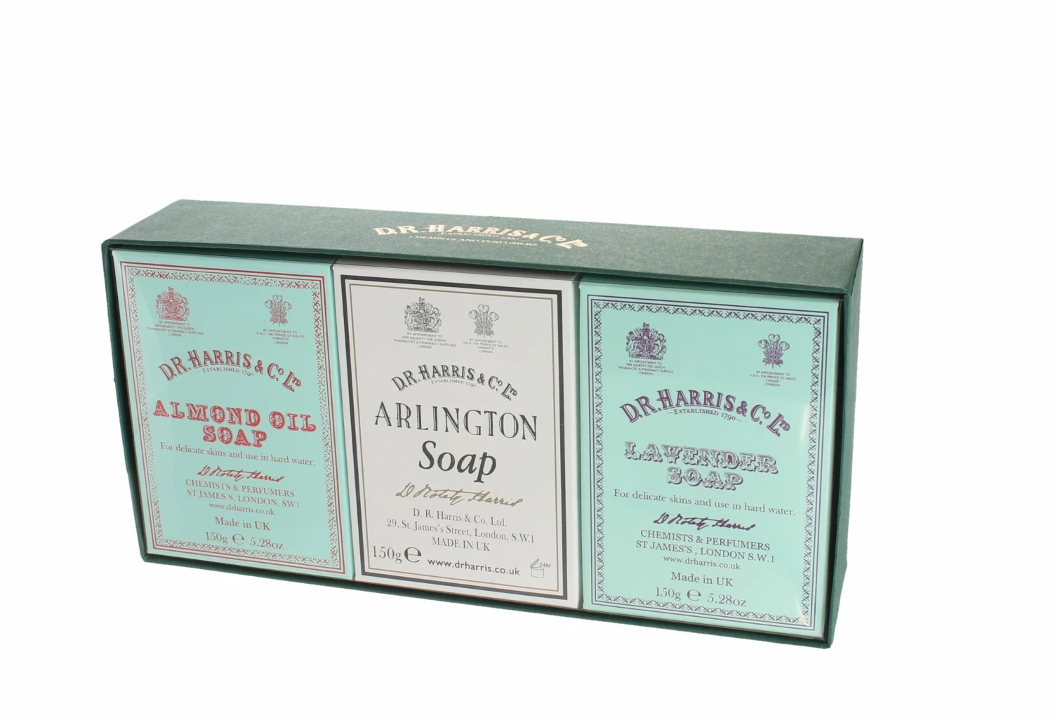 D. R. Harris Almond, Arlington And Lavender Bath Soap Trio 1 D. R. Harris Almond, Arlington And Lavender Bath Soap Trio