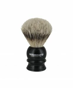 D. R. Harris E2 Silver Tip Badger Shaving Brush - Ebony