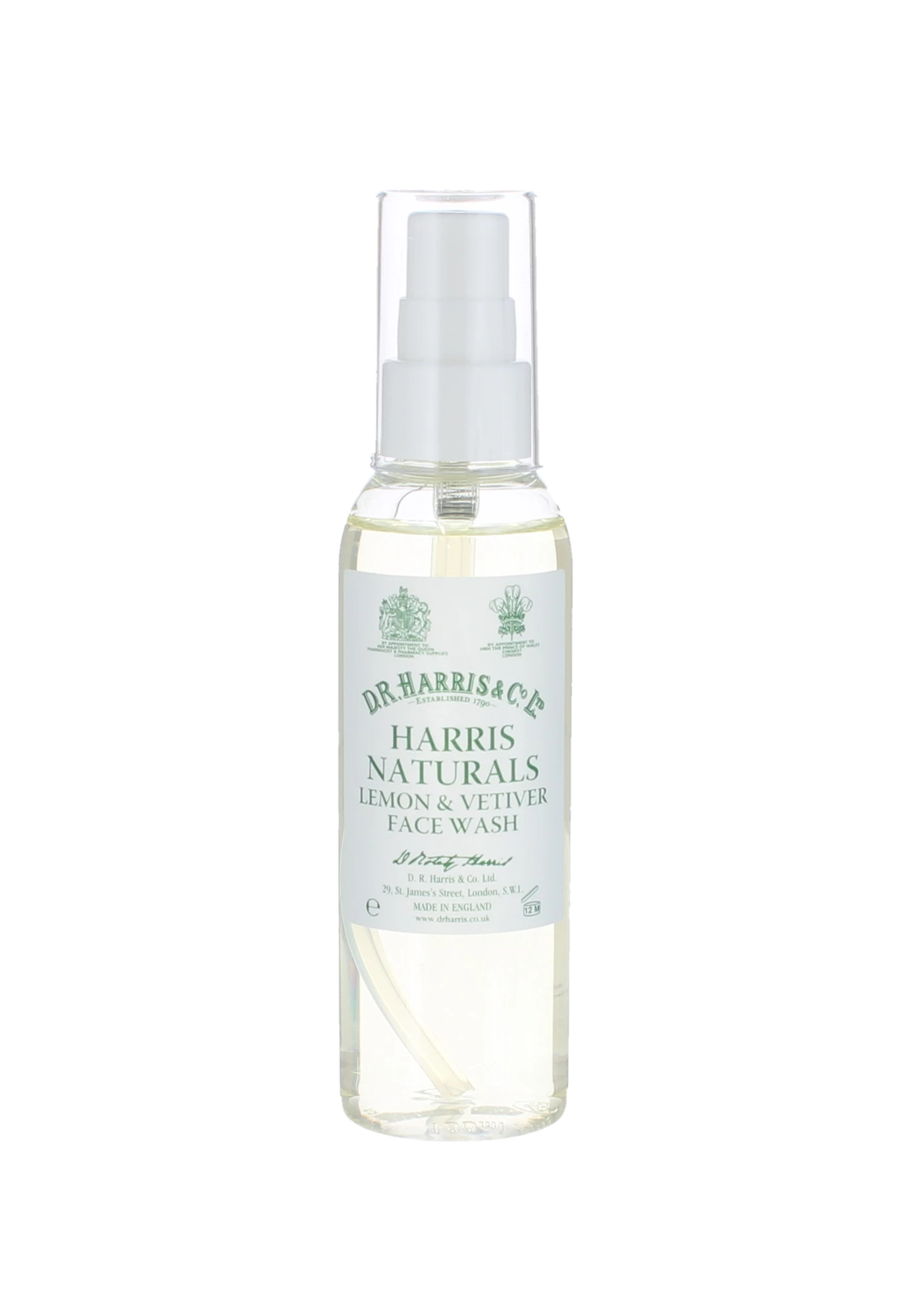 D. R. Harris 100ml Naturals Lemon and Vetiver Face Wash 1 D. R. Harris 100ml Naturals Lemon and Vetiver Face Wash