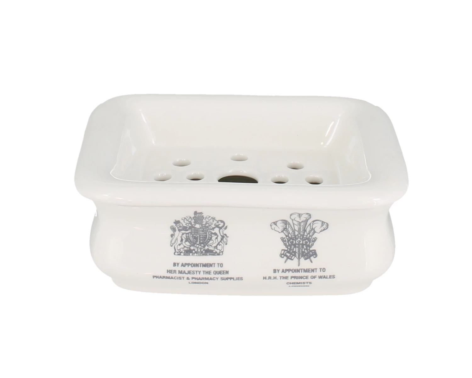 D. R. Harris Earthenware Two Piece Soap Dish 2 D. R. Harris Earthenware Two Piece Soap Dish