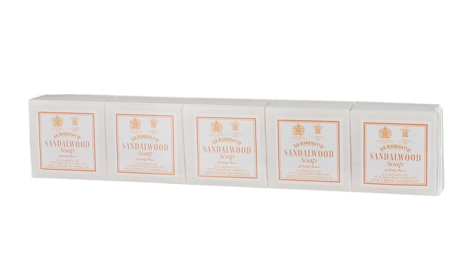 D. R. Harris Sandalwood Guest Soaps 5 x 40g Pack 1 D. R. Harris Sandalwood Guest Soaps 5 x 40g Pack