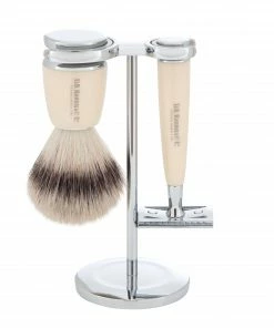 D. R. Harris Synthetic 3-Piece Shaving Set With Safety Razor