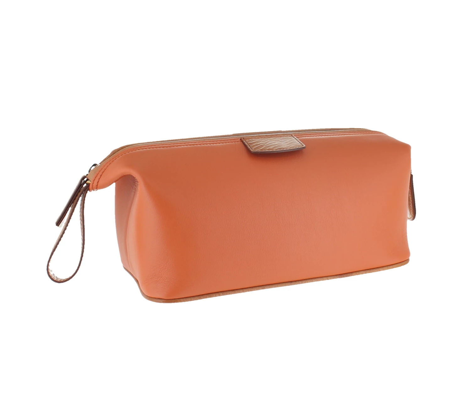 D. R. Harris Orange Leather Wash Bag 1 D. R. Harris Orange Leather Wash Bag