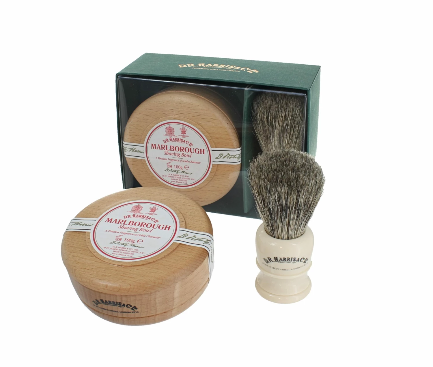 D. R. Harris Marlborough Shaving Gift Set Beech 1 D. R. Harris Marlborough Shaving Gift Set Beech
