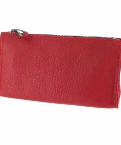 D. R. Harris Small Red Leather Wash Bag